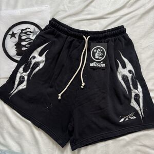 HELLSTAR Spiderweb Halloween Sport Logo Shorts